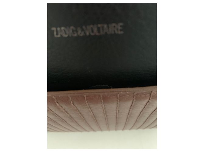Borsa a mano Zadig & Voltaire Candide in pelle marrone nera Nero - vista 3
