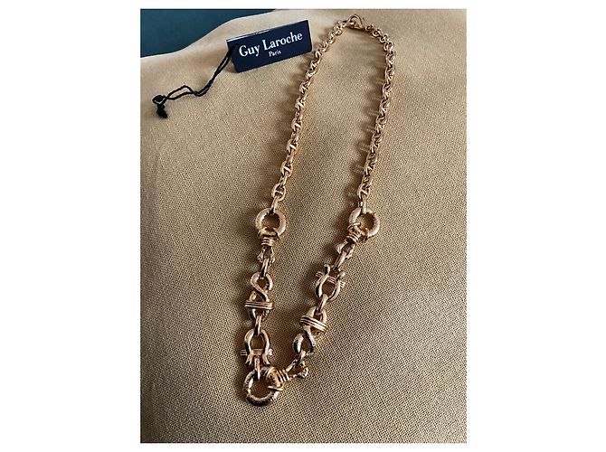Collar Guy Laroche de metal dorado 46 cm - vista 3