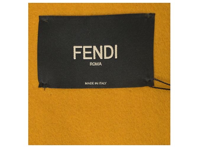 Fendi Check Coat in Brown Wool - view 5