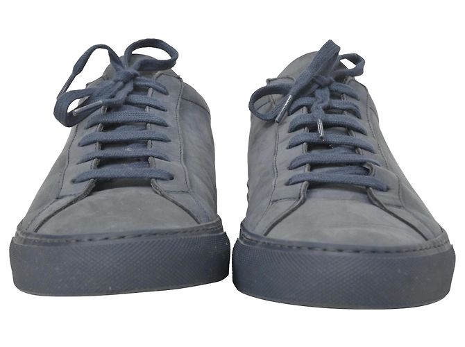 Autre Marque Progetti comuni Sneakers basse Achilles in camoscio blu - vista 3