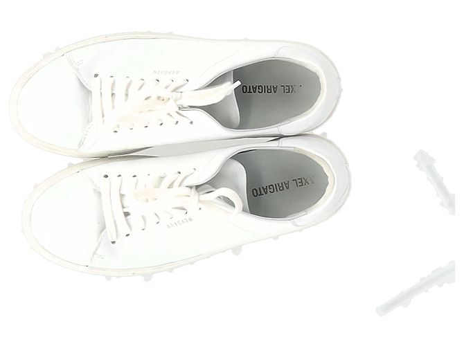 Sneakers basse Axel Arigato Clean 90' in pelle bianca - vista 11