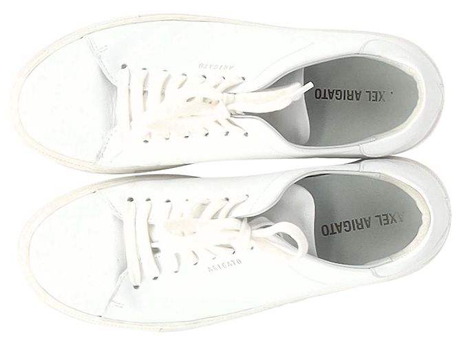 Sneakers basse Axel Arigato Clean 90' in pelle bianca - vista 3