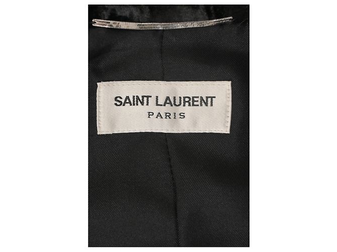 Blazer Saint Laurent in velluto nero - vista 10