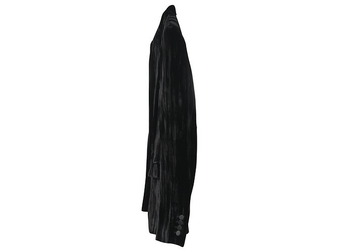 Blazer Saint Laurent in velluto nero - vista 2