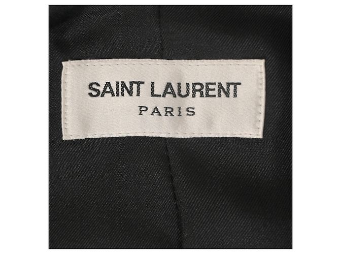 Blazer Saint Laurent in velluto nero - vista 5