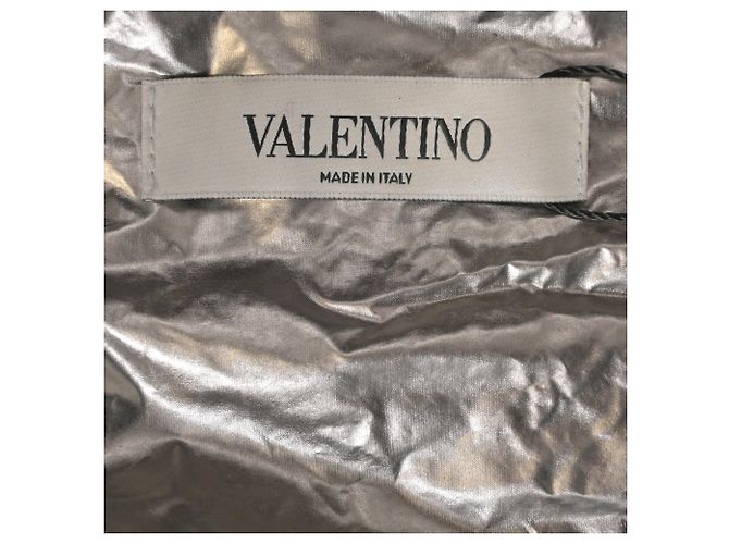 Valentino Garavani All Ways Strickjacke mit Metallic-Kapuze aus blauer Wolle - Ansicht 5