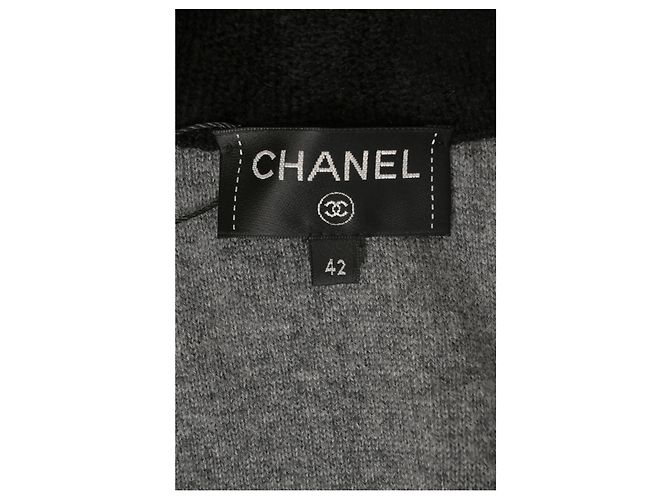 Timeless Giacca con zip Chanel in viscosa argento Metallico - vista 11