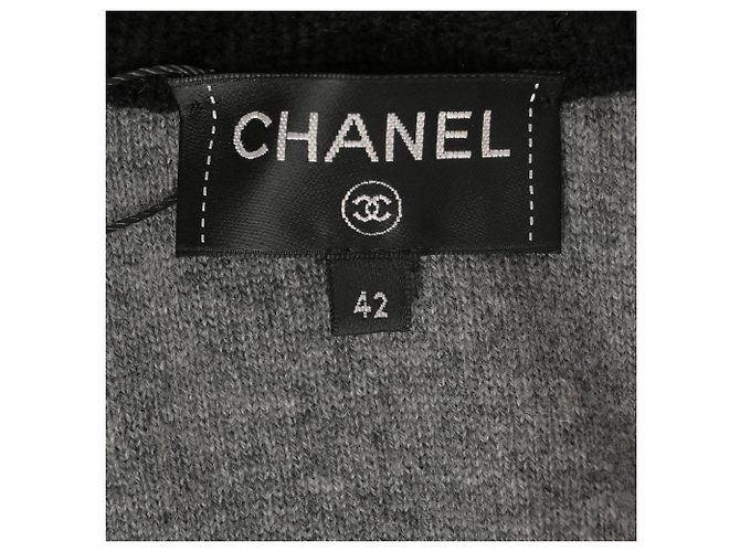 Timeless Giacca con zip Chanel in viscosa argento Metallico - vista 5