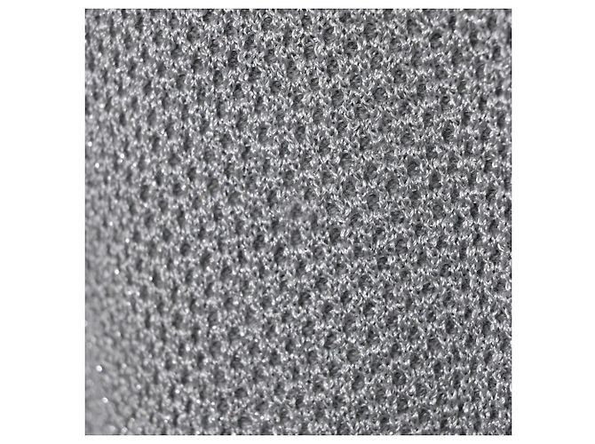 Timeless Giacca con zip Chanel in viscosa argento Metallico - vista 6