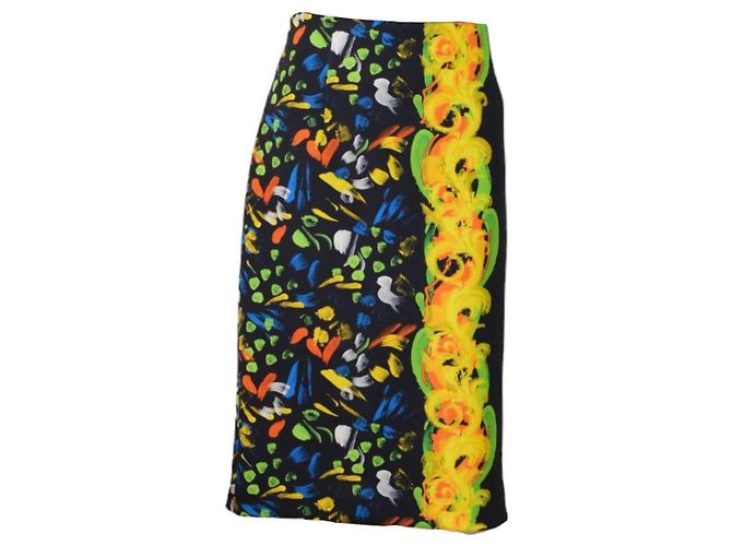 Versace Collection Mehrfarbiger Bleistiftrock Größe 48 Mehrfarben - Ansicht 6