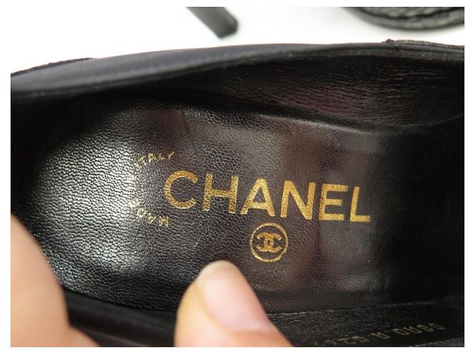 NEUE CHANEL SCHUHE PUMPS G26126 36 PYTHON UND SCHWARZES CANVAS NEUE SCHUHE - Ansicht 8