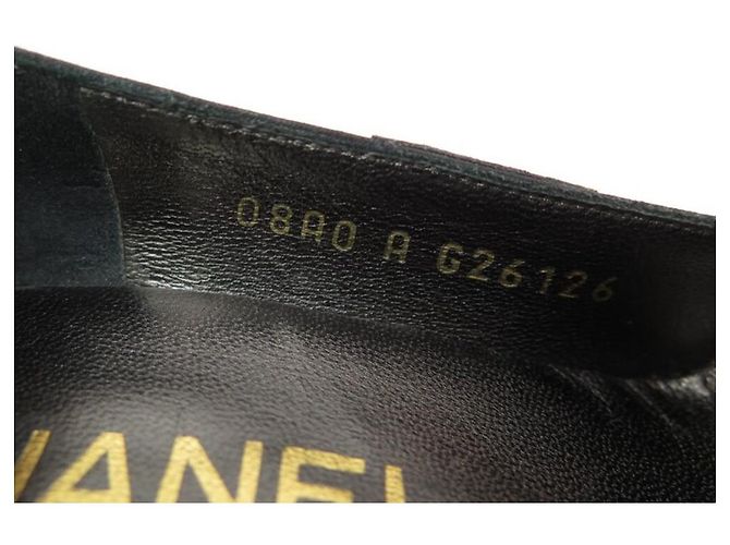 NEUE CHANEL SCHUHE PUMPS G26126 36 PYTHON UND SCHWARZES CANVAS NEUE SCHUHE - Ansicht 9