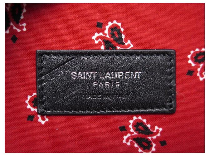 NEW SAINT LAURENT MICA MINI POUCH 552553 BORSA A TRACOLLA IN PELLE NERA Nero - vista 14