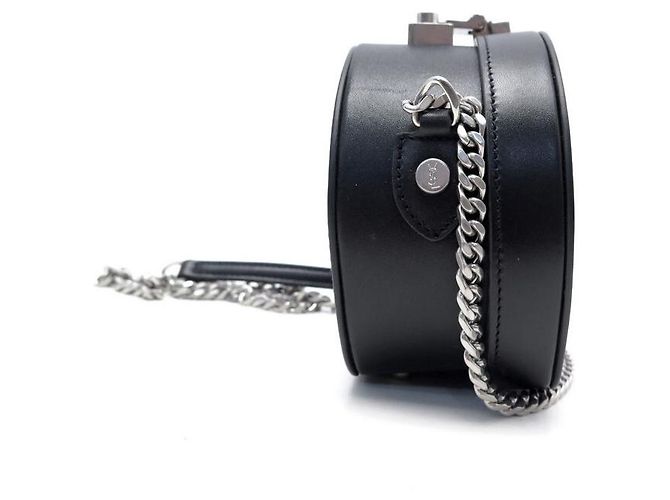 NEW SAINT LAURENT MICA MINI POUCH 552553 BORSA A TRACOLLA IN PELLE NERA Nero - vista 5