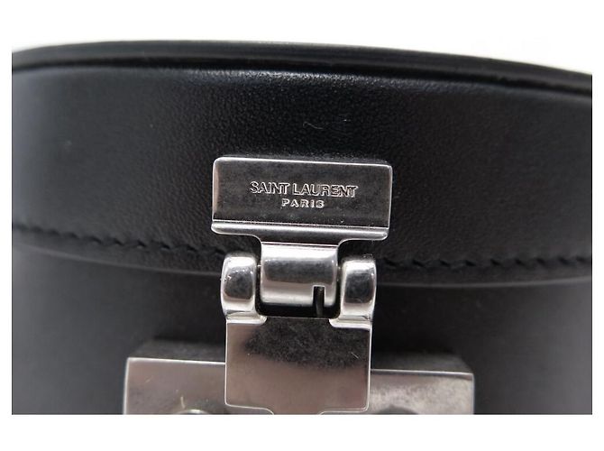 NEW SAINT LAURENT MICA MINI POUCH 552553 BORSA A TRACOLLA IN PELLE NERA Nero - vista 8