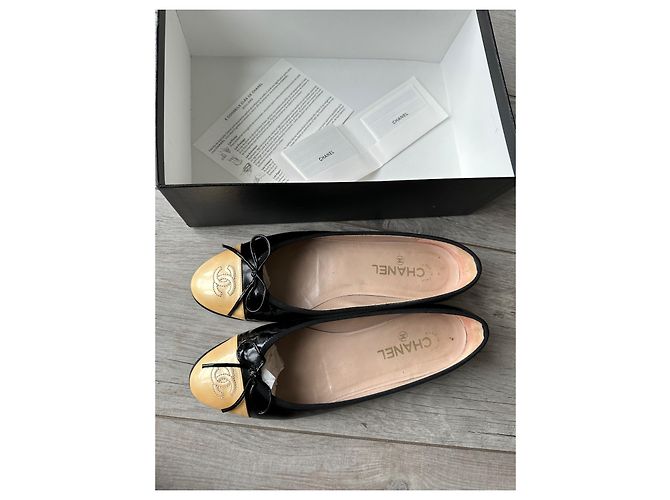 Cambon Chanel Ballettschuhe Schwarz - Ansicht 2