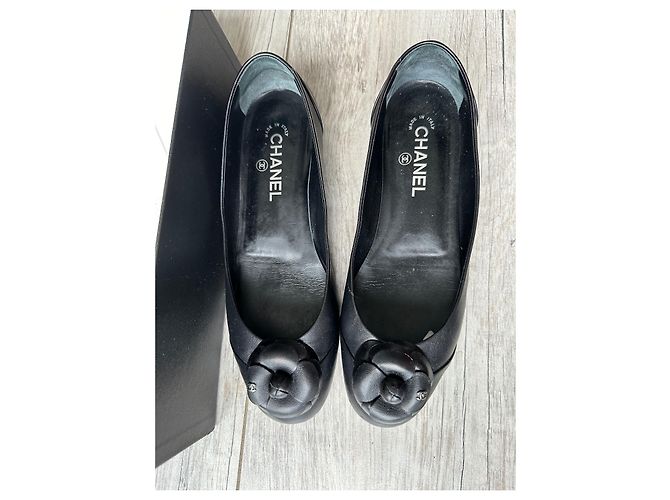 Cambon Chanel Ballettschuhe Schwarz - Ansicht 3