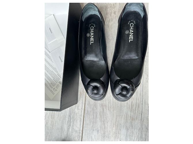 Cambon Chanel Ballettschuhe Schwarz - Ansicht 4