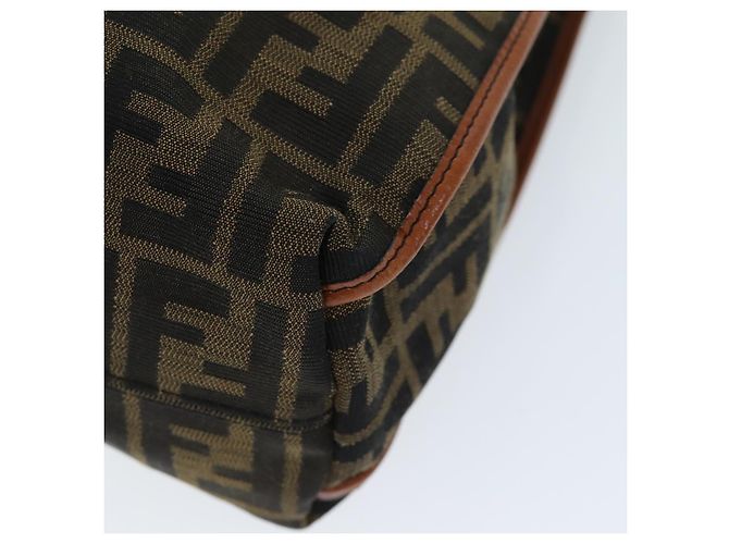 FENDI Zucca Canvas Einkaufstasche Braun Schwarz Auth am6121 - Ansicht 14