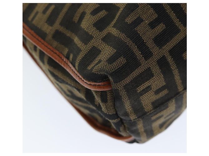 FENDI Zucca Canvas Einkaufstasche Braun Schwarz Auth am6121 - Ansicht 17