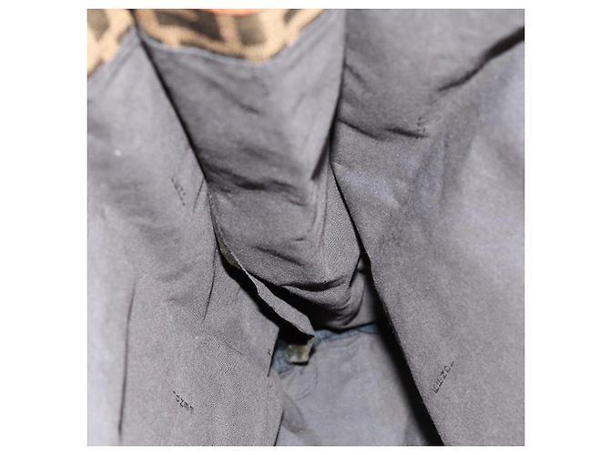 FENDI Zucca Canvas Einkaufstasche Braun Schwarz Auth am6121 - Ansicht 20
