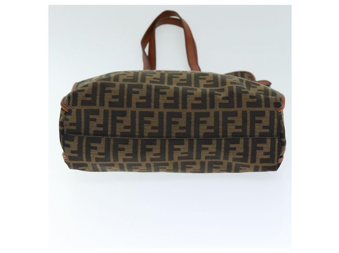 FENDI Zucca Canvas Einkaufstasche Braun Schwarz Auth am6121 - Ansicht 5