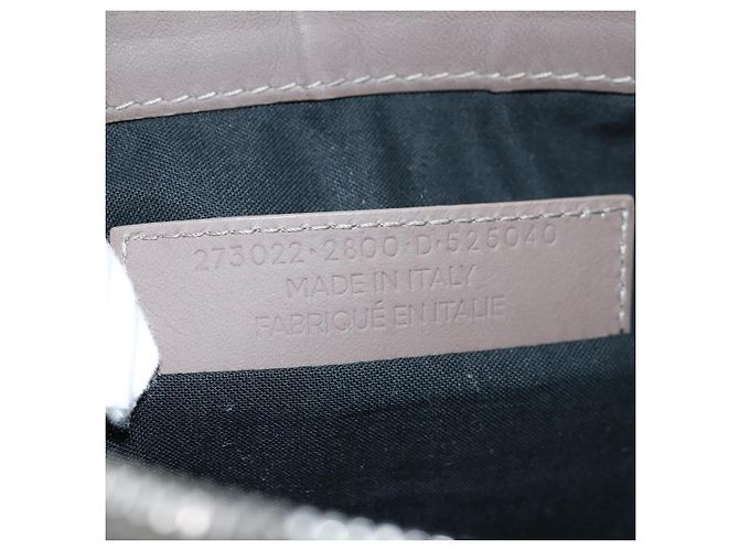 BALENCIAGA Pochette Pelle Grigia 273022 Auth am6190 Marrone - vista 12