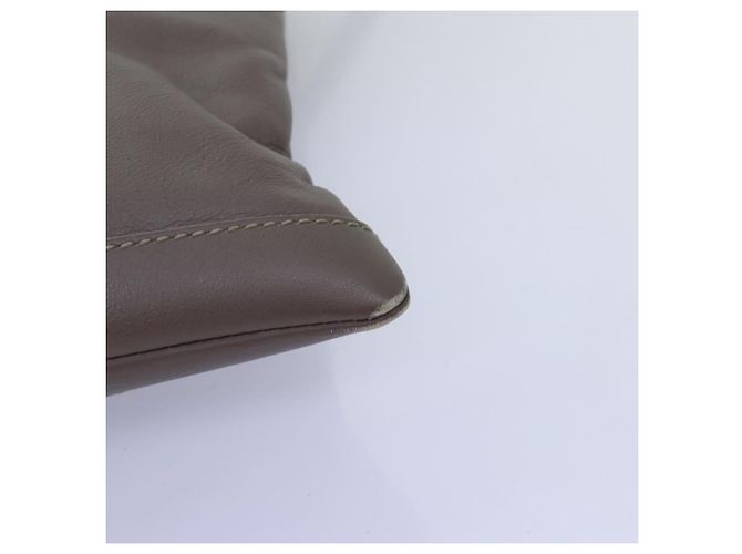 BALENCIAGA Pochette Pelle Grigia 273022 Auth am6190 Marrone - vista 15