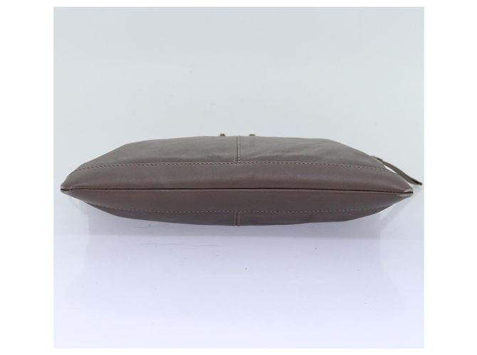 BALENCIAGA Pochette Pelle Grigia 273022 Auth am6190 Marrone - vista 6
