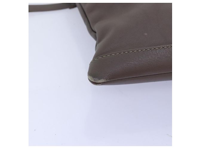 BALENCIAGA Pochette Pelle Grigia 273022 Auth am6190 Marrone - vista 7