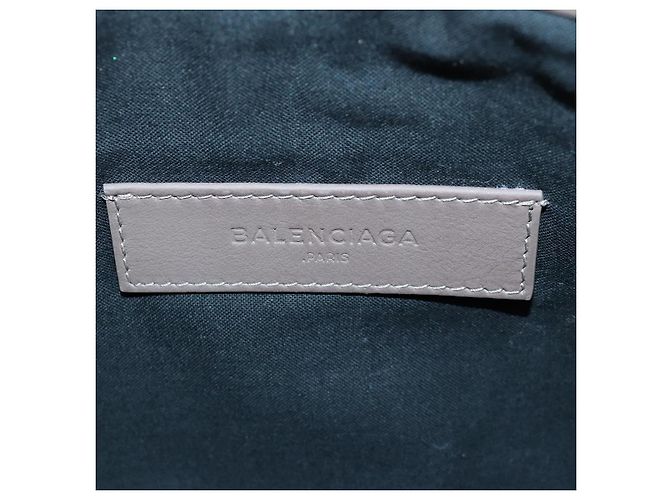 BALENCIAGA Pochette Pelle Grigia 273022 Auth am6190 Marrone - vista 9