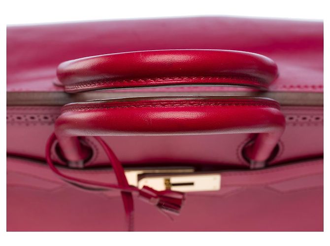 Hermès HERMES Birkin 35 Bag in Red Leather - 101931 - view 10