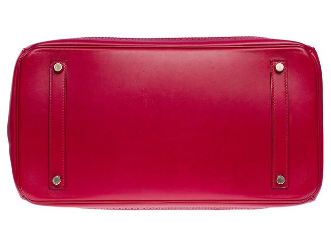Hermès HERMES Birkin 35 Bag in Red Leather - 101931 - view 11