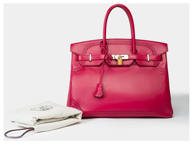 Hermès HERMES Birkin 35 Bag in Red Leather - 101931 - view 2