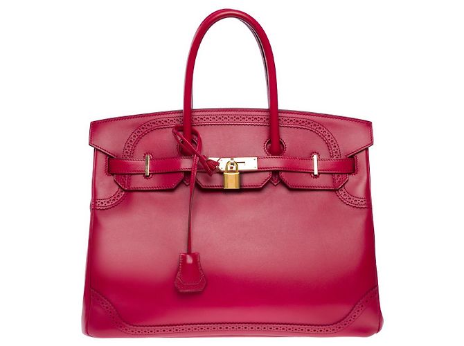 Hermès HERMES Birkin 35 Bag in Red Leather - 101931 - view 3