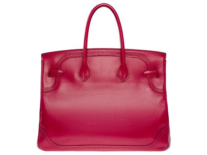 Hermès HERMES Birkin 35 Bag in Red Leather - 101931 - view 4