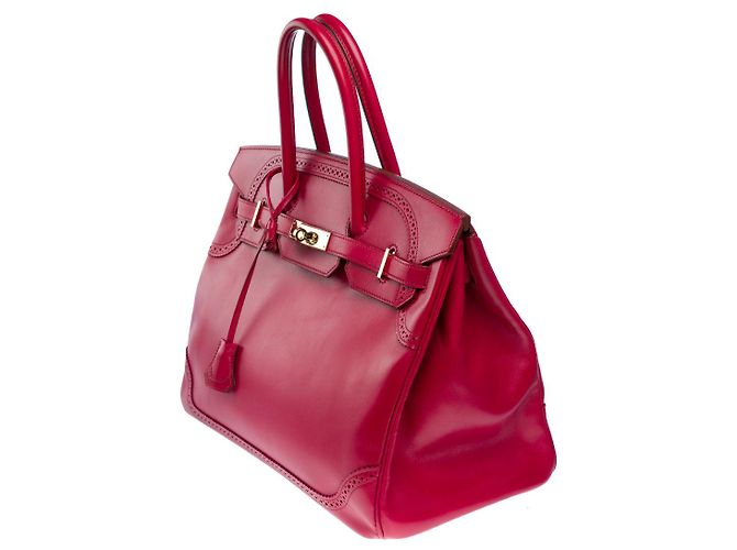 Hermès HERMES Birkin 35 Bag in Red Leather - 101931 - view 5