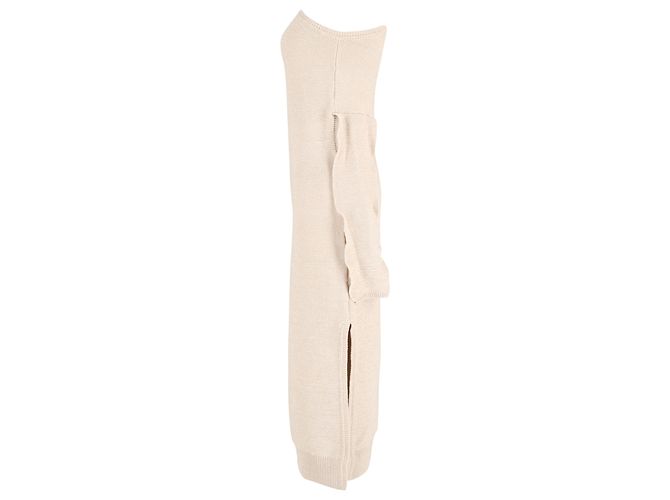 Jacquemus „La Robe Maille Noeud“ Midikleid aus beigem Polyamid - Ansicht 3
