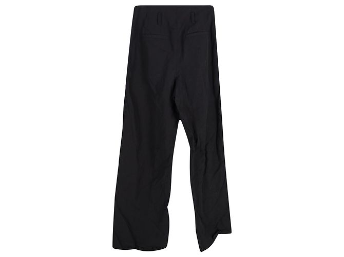Ulla Johnson Hose mit weitem Bein aus schwarzem Polyester - Ansicht 2