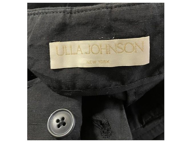 Ulla Johnson Hose mit weitem Bein aus schwarzem Polyester - Ansicht 3