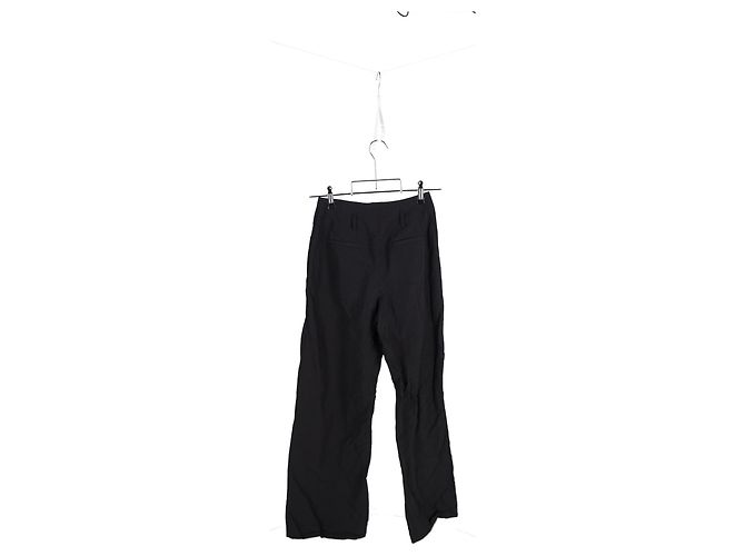 Ulla Johnson Hose mit weitem Bein aus schwarzem Polyester - Ansicht 5