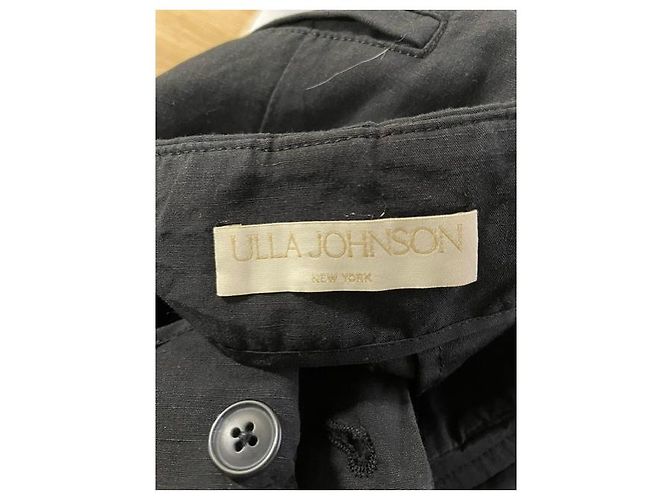 Ulla Johnson Hose mit weitem Bein aus schwarzem Polyester - Ansicht 6