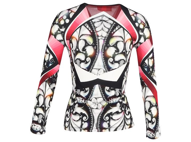 Top a maniche lunghe stampato Peter Pilotto in viscosa multicolor Multicolore - vista 5