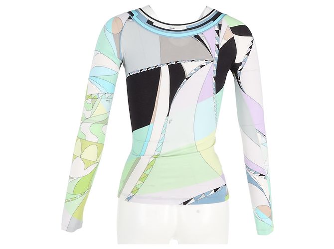 Top a maniche lunghe stampato Peter Pilotto in viscosa multicolor Multicolore - vista 6