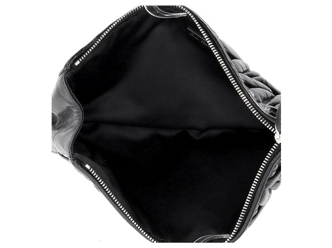 Pochette Miu Miu Matelasse in pelle Nera - vista 14