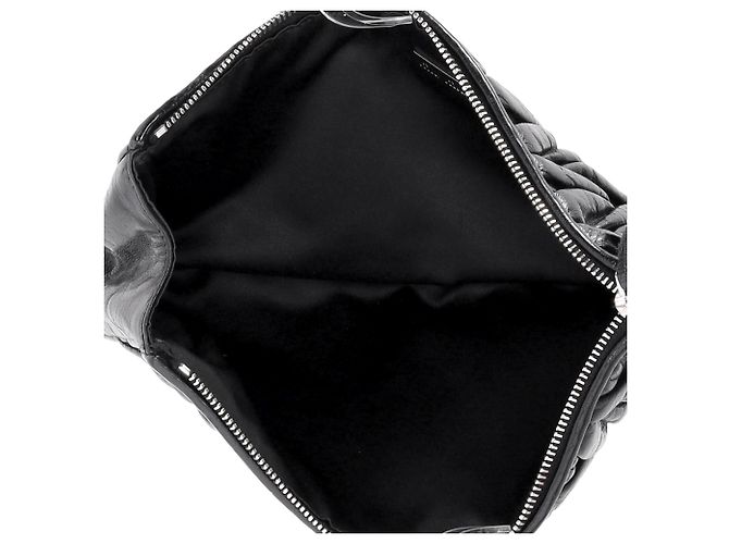 Pochette Miu Miu Matelasse in pelle Nera - vista 5