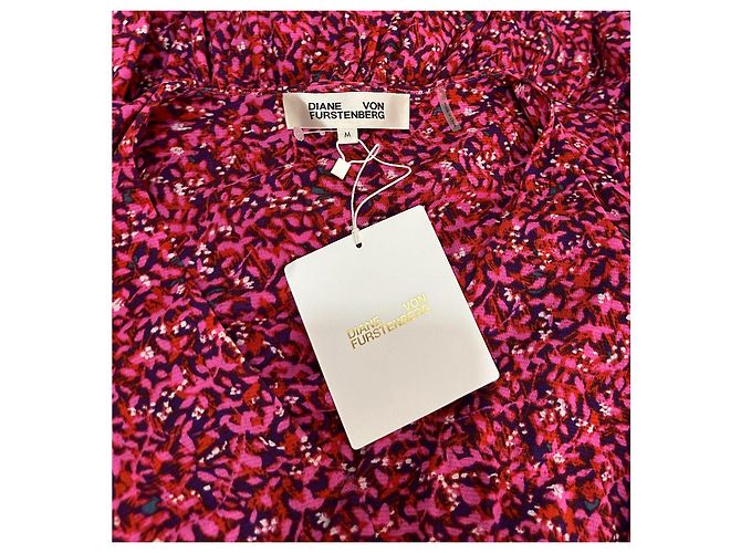 Diane Von Furstenberg Alyssa Kleid Scribble Garden Acai Mehrfarben - Ansicht 5