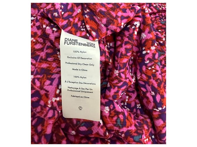 Diane Von Furstenberg Alyssa Kleid Scribble Garden Acai Mehrfarben - Ansicht 6