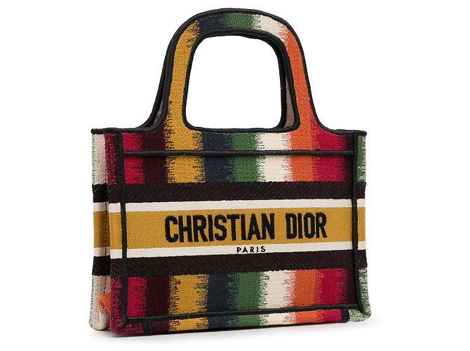 Book Tote Dior Tote Libro Mini D Rayas Amarillo - vista 2
