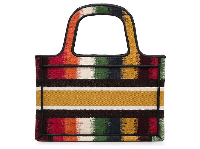 Book Tote Dior Tote Libro Mini D Rayas Amarillo - vista 4